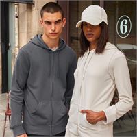 FELPA DONNA ORGANICA CON CAPPUCCIO E ZIP